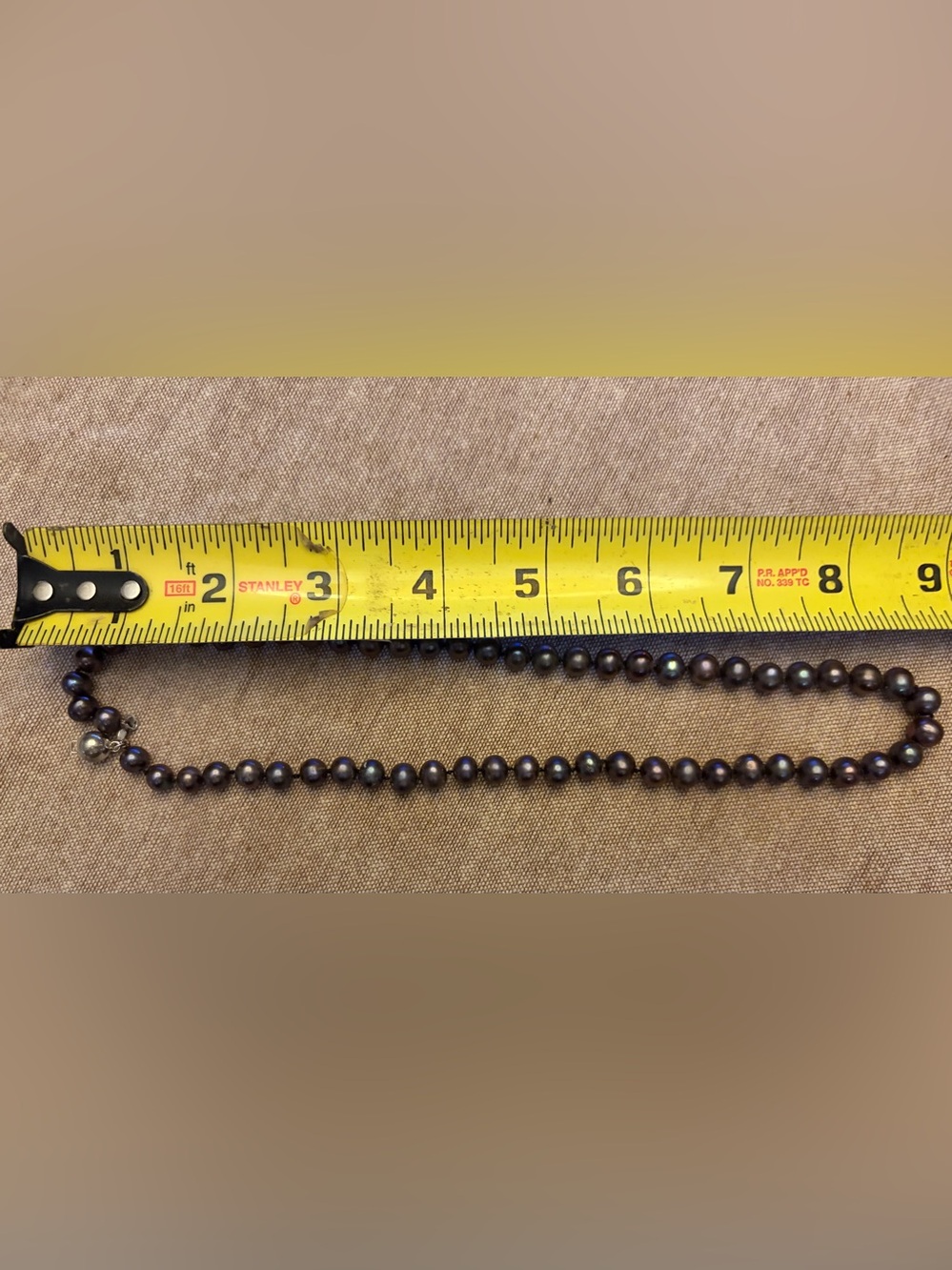 Lustrous Black Freshwater Pearl Necklace - Timeless Women's Jewelry - Picture 5 of 5